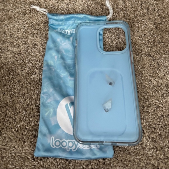 NWOT Blue Opal Shell Loopy Case iPhone 15 Pro Max Case. - Picture 2 of 2